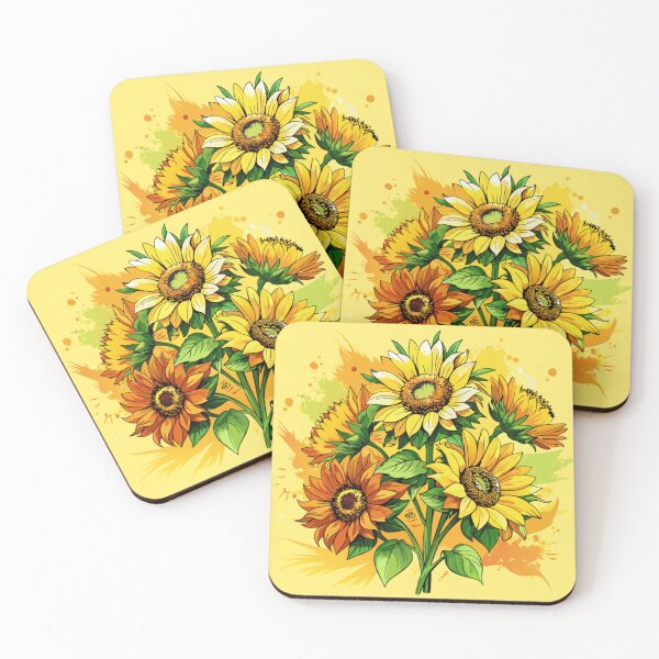Item preview, Vibrant sunflowers in a cheerful bouquet designed and sold by Lina1993.