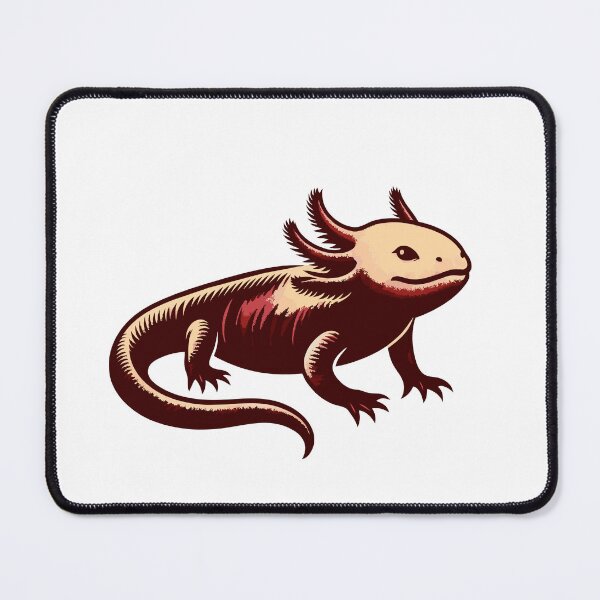 Item preview, Mystical Black Axolotl Illustration designed and sold by Designowner.