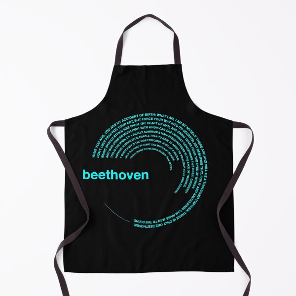 Item preview, Ludwig van Beethoven famous quotes poster [aqua] designed and sold by CMYKStudio.