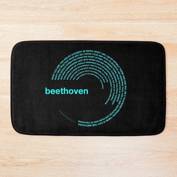 Item preview, Ludwig van Beethoven famous quotes poster [aqua] designed and sold by CMYKStudio.