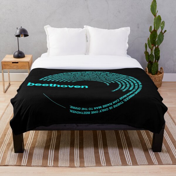Artikelvorschau, Poster mit berühmten Zitaten von Ludwig van Beethoven [aqua] entworfen und verkauft von CMYKStudio.