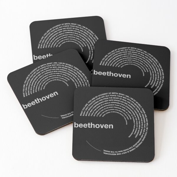 Artikelvorschau, Poster mit berühmten Zitaten von Ludwig van Beethoven [Silber] entworfen und verkauft von CMYKStudio.