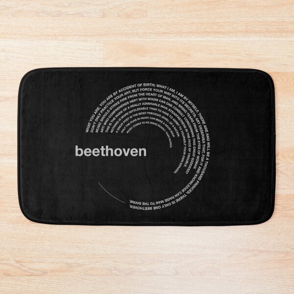 Item preview, Ludwig van Beethoven famous quotes poster [silver] designed and sold by CMYKStudio.