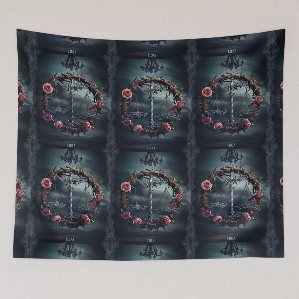 Item preview, Libra Astrology. Zodiac sign, Libra symbol, dark fantasy designed and sold by ZodiacWonders.