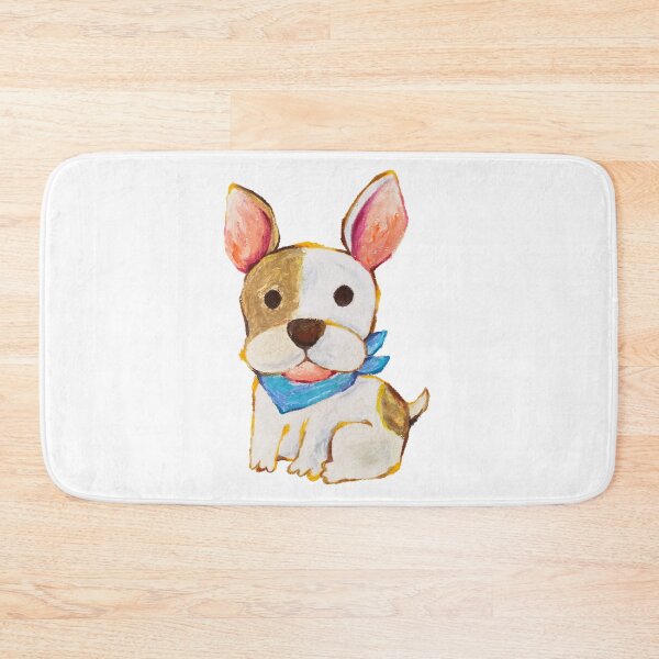 Item preview, Cute Bulldog Oil Pastel Hand Draw designed and sold by purple-Q.