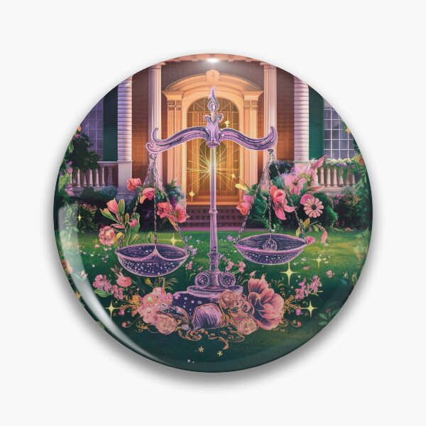 Item preview, Libra Astrology. Zodiac sign, Libra symbol, floral designed and sold by ZodiacWonders.