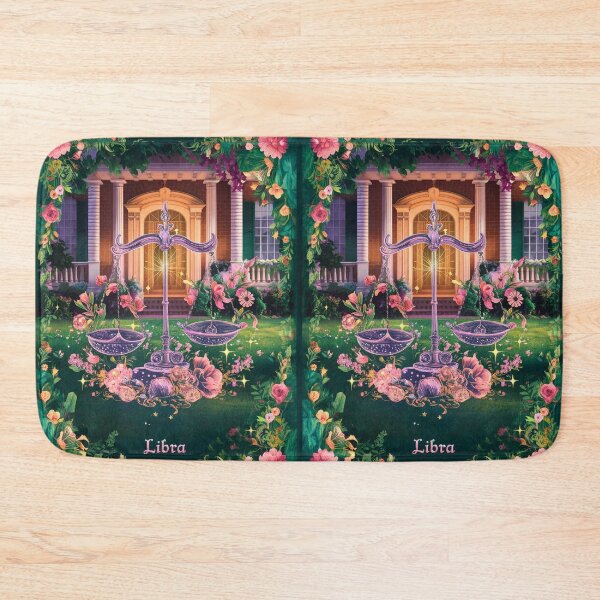 Item preview, Libra Astrology. Zodiac sign, Libra symbol, floral designed and sold by ZodiacWonders.