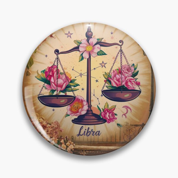 Item preview, Libra Astrology. Zodiac sign, Libra symbol, floral designed and sold by ZodiacWonders.