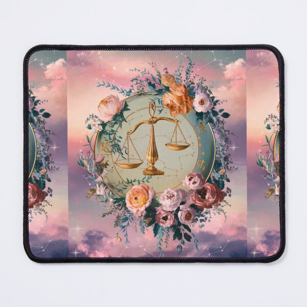 Item preview, Libra Astrology. Zodiac sign, Libra symbol, floral designed and sold by ZodiacWonders.