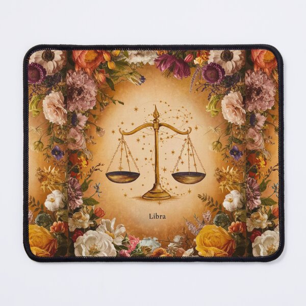 Item preview, Libra Astrology. Zodiac sign, Libra symbol, floral designed and sold by ZodiacWonders.