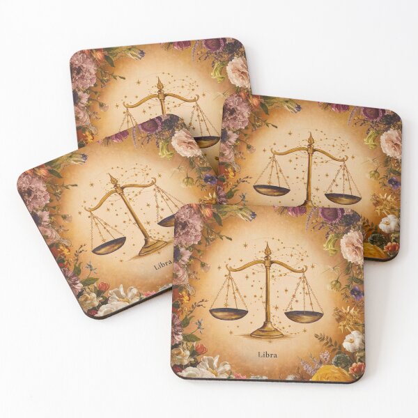 Item preview, Libra Astrology. Zodiac sign, Libra symbol, floral designed and sold by ZodiacWonders.