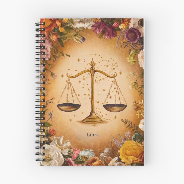Item preview, Libra Astrology. Zodiac sign, Libra symbol, floral designed and sold by ZodiacWonders.