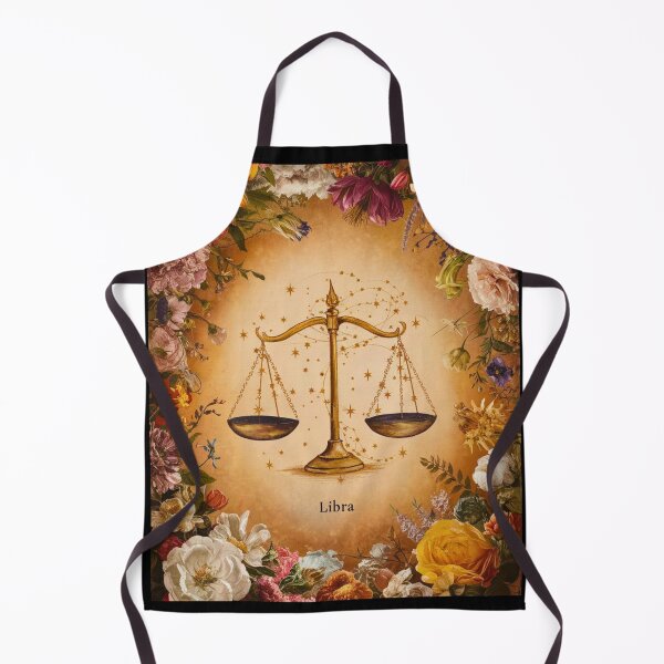 Item preview, Libra Astrology. Zodiac sign, Libra symbol, floral designed and sold by ZodiacWonders.