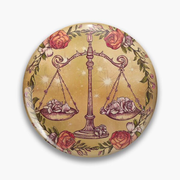 Item preview, Libra Astrology. Zodiac sign, Libra symbol, floral designed and sold by ZodiacWonders.