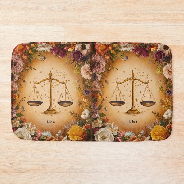 Item preview, Libra Astrology. Zodiac sign, Libra symbol, floral designed and sold by ZodiacWonders.