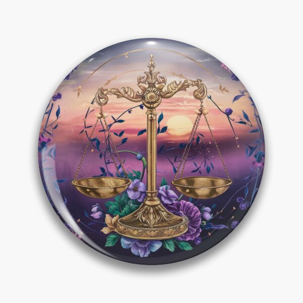 Item preview, Libra Astrology. Zodiac sign, Libra symbol, floral designed and sold by ZodiacWonders.