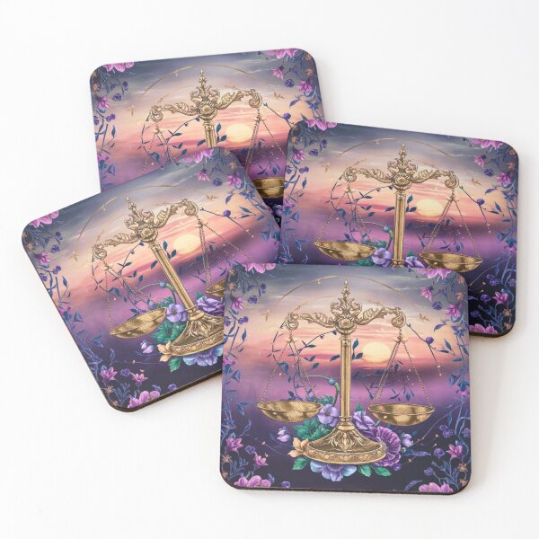 Item preview, Libra Astrology. Zodiac sign, Libra symbol, floral designed and sold by ZodiacWonders.