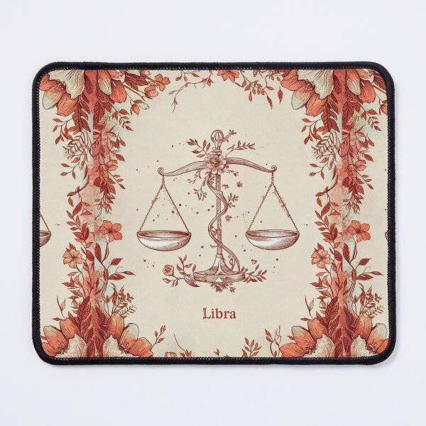Item preview, Libra Astrology. Zodiac sign, Libra symbol, floral designed and sold by ZodiacWonders.