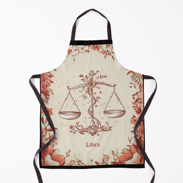 Item preview, Libra Astrology. Zodiac sign, Libra symbol, floral designed and sold by ZodiacWonders.