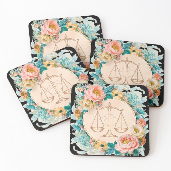 Item preview, Libra Astrology. Zodiac sign, Libra symbol, floral designed and sold by ZodiacWonders.