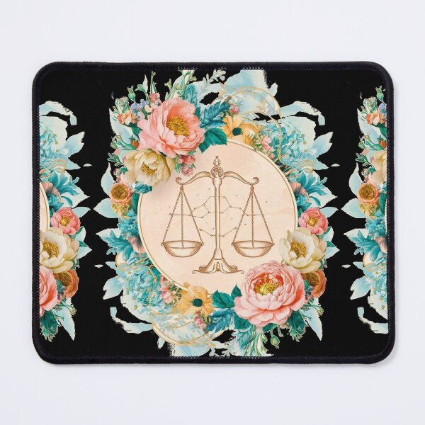Item preview, Libra Astrology. Zodiac sign, Libra symbol, floral designed and sold by ZodiacWonders.