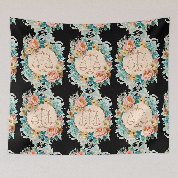 Item preview, Libra Astrology. Zodiac sign, Libra symbol, floral designed and sold by ZodiacWonders.