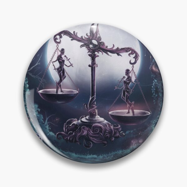 Item preview, Libra Astrology. Zodiac sign, Libra symbol, dark fantasy designed and sold by ZodiacWonders.