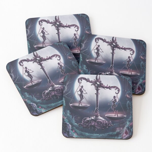 Item preview, Libra Astrology. Zodiac sign, Libra symbol, dark fantasy designed and sold by ZodiacWonders.