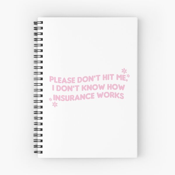 Item preview, Please Don't Hit Me I Don't Know How Insurance Works Pink Funny Bumper designed and sold by fanky-bumper.