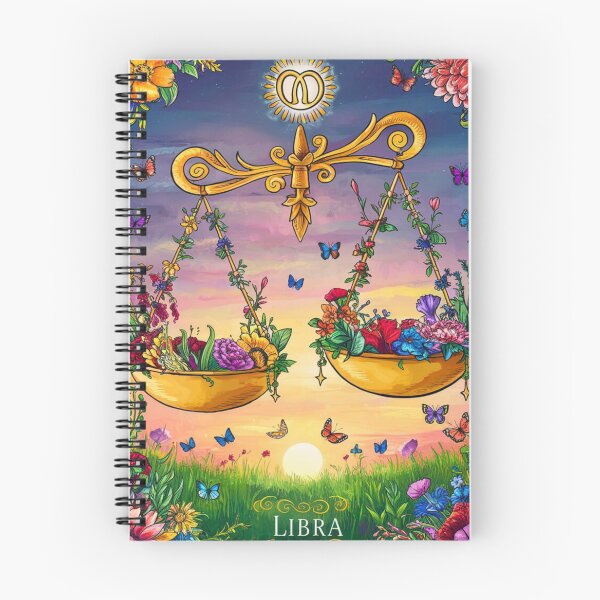 Item preview, Libra Astrology. Zodiac sign, Libra symbol, floral designed and sold by ZodiacWonders.