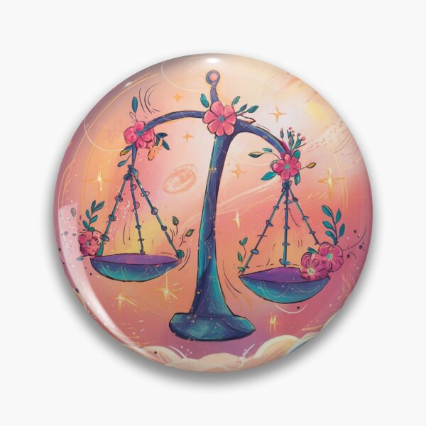 Item preview, Libra Astrology. Zodiac sign, Libra symbol, floral designed and sold by ZodiacWonders.