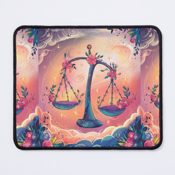 Item preview, Libra Astrology. Zodiac sign, Libra symbol, floral designed and sold by ZodiacWonders.