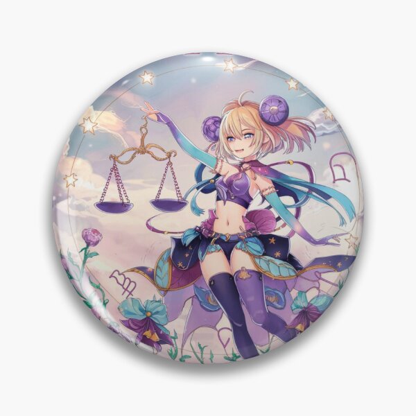 Item preview, Libra Astrology. Zodiac sign, Libra symbol, anime girl designed and sold by ZodiacWonders.