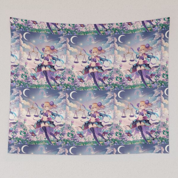 Item preview, Libra Astrology. Zodiac sign, Libra symbol, anime girl designed and sold by ZodiacWonders.