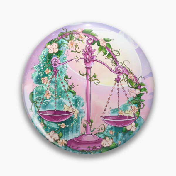 Item preview, Libra Astrology. Zodiac sign, Libra symbol, floral designed and sold by ZodiacWonders.