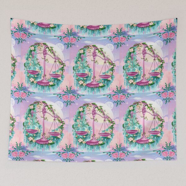 Item preview, Libra Astrology. Zodiac sign, Libra symbol, floral designed and sold by ZodiacWonders.