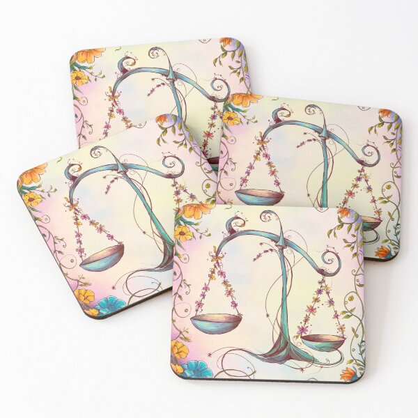 Item preview, Libra Astrology. Zodiac sign, Libra symbol, floral designed and sold by ZodiacWonders.