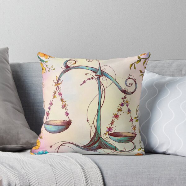 Item preview, Libra Astrology. Zodiac sign, Libra symbol, floral designed and sold by ZodiacWonders.