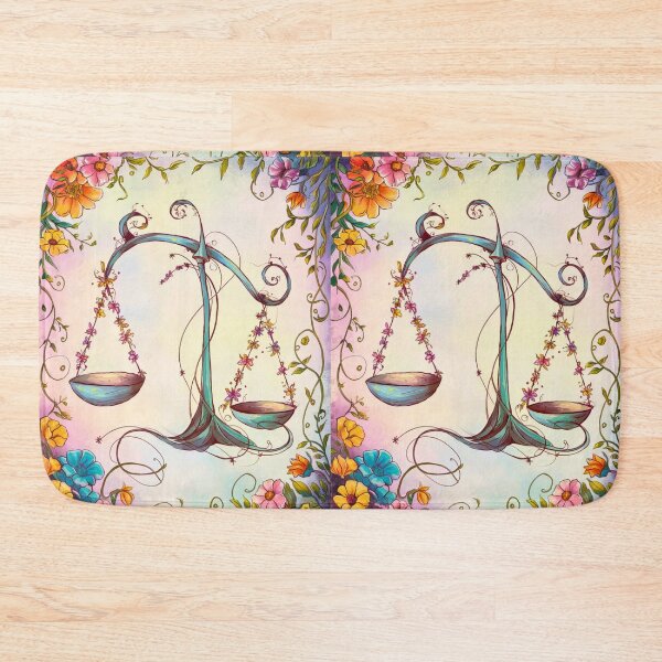 Item preview, Libra Astrology. Zodiac sign, Libra symbol, floral designed and sold by ZodiacWonders.