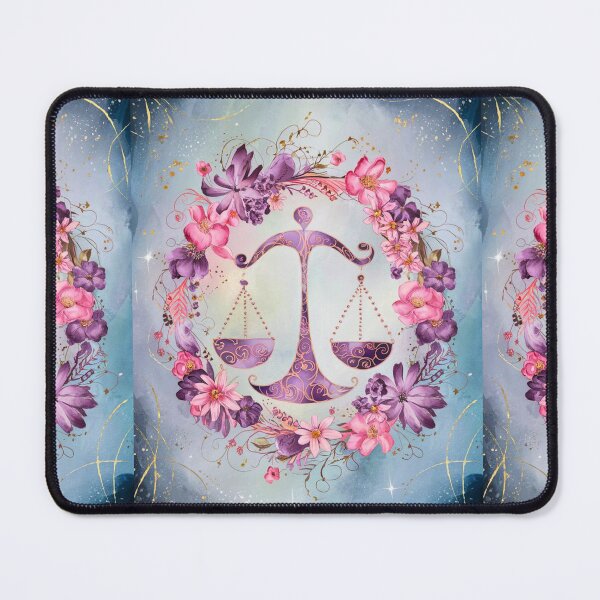 Item preview, Libra Astrology. Zodiac sign, Libra symbol, floral designed and sold by ZodiacWonders.