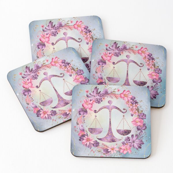 Item preview, Libra Astrology. Zodiac sign, Libra symbol, floral designed and sold by ZodiacWonders.