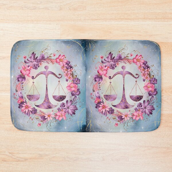 Item preview, Libra Astrology. Zodiac sign, Libra symbol, floral designed and sold by ZodiacWonders.