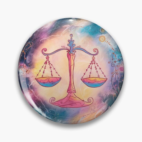 Item preview, Libra Astrology. Zodiac sign, Libra symbol, floral designed and sold by ZodiacWonders.