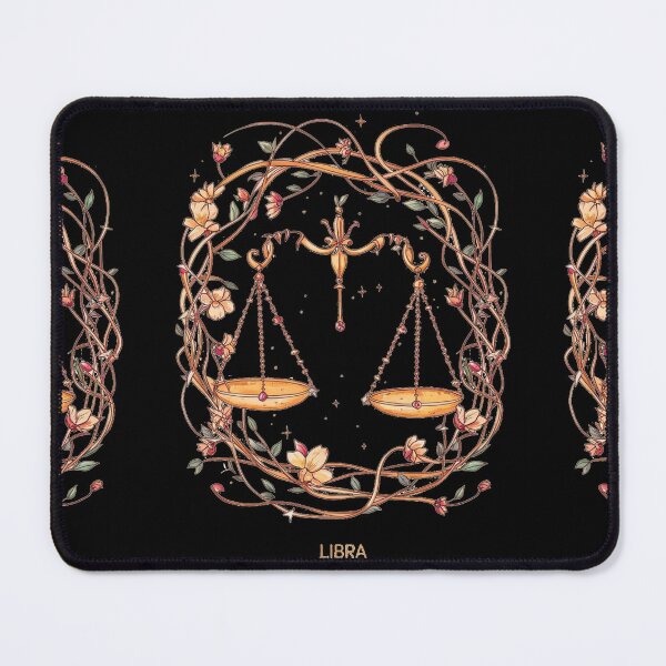 Item preview, Libra Astrology. Zodiac sign, Libra symbol, floral designed and sold by ZodiacWonders.