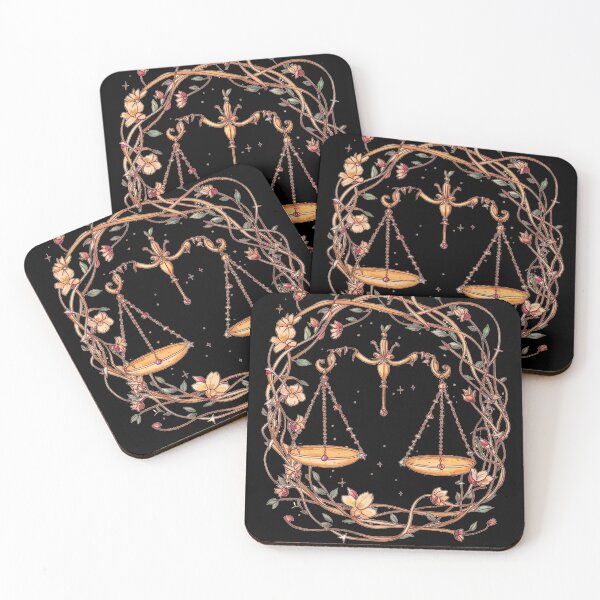 Item preview, Libra Astrology. Zodiac sign, Libra symbol, floral designed and sold by ZodiacWonders.