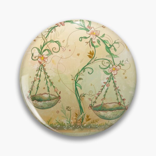 Item preview, Libra Astrology. Zodiac sign, Libra symbol, floral designed and sold by ZodiacWonders.