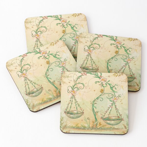 Item preview, Libra Astrology. Zodiac sign, Libra symbol, floral designed and sold by ZodiacWonders.