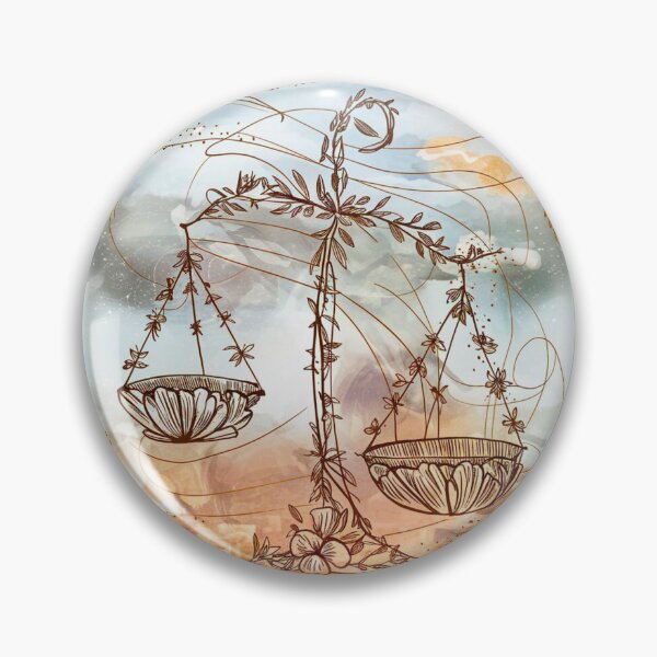 Item preview, Libra Astrology. Zodiac sign, Libra symbol, floral designed and sold by ZodiacWonders.