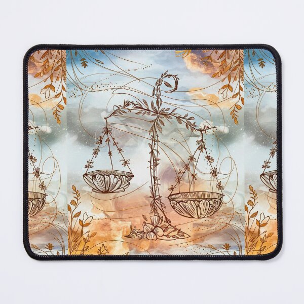 Item preview, Libra Astrology. Zodiac sign, Libra symbol, floral designed and sold by ZodiacWonders.