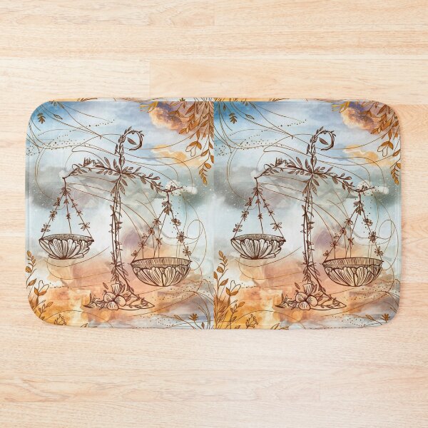Item preview, Libra Astrology. Zodiac sign, Libra symbol, floral designed and sold by ZodiacWonders.